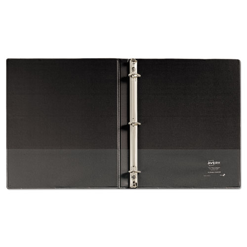 Picture of Durable View Binder with DuraHinge and Slant Rings, 3 Rings, 0.5" Capacity, 11 x 8.5, Black