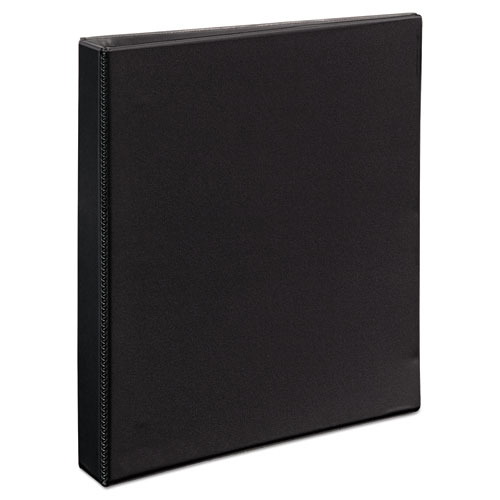 Picture of Heavy-Duty View Binder with DuraHinge and One Touch EZD Rings, 3 Rings, 1" Capacity, 11 x 8.5, Black