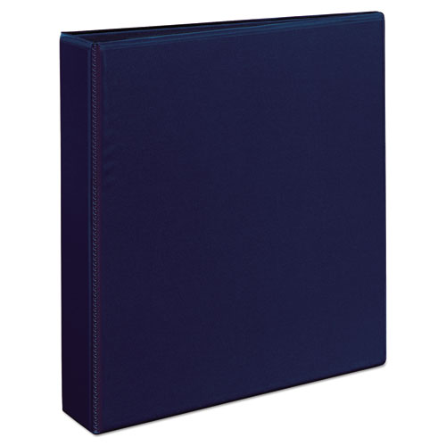 Picture of Heavy-Duty View Binder with DuraHinge and One Touch EZD Rings, 3 Rings, 1.5" Capacity, 11 x 8.5, Navy Blue