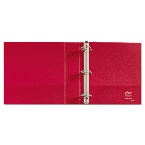 Picture of Durable Non-View Binder with DuraHinge and Slant Rings, 3 Rings, 2" Capacity, 11 x 8.5, Red