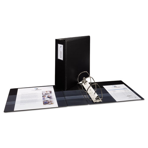 Picture of Durable Non-View Binder with DuraHinge and EZD Rings, 3 Rings, 4" Capacity, 11 x 8.5, Black, (8802)