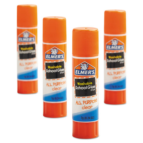 Picture of Washable School Glue Sticks, 0.77 oz, Applies White snd Dries Clear, 30/Box