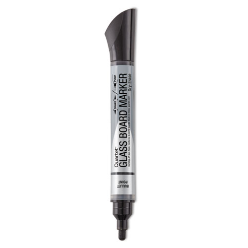 Premium+Glass+Board+Dry+Erase+Marker%2C+Broad+Bullet+Tip%2C+Black%2C+Dozen