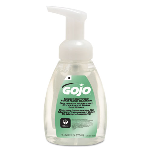 Picture of Green Certified Foam Soap, Fragrance-Free, 7.5 oz Pump Bottle