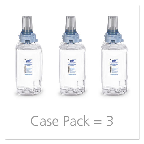 Picture of Advanced Hand Sanitizer Green Certified Foam Refill, For ADX-12 Dispensers, 1,200 mL, Fragrance-Free, 3/Carton