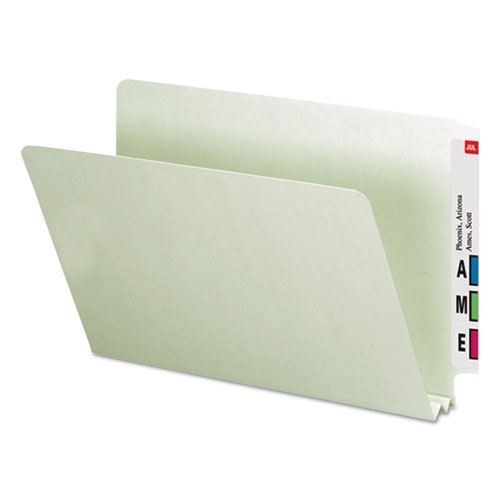 Extra-Heavy+Recycled+Pressboard+End+Tab+Folders%2C+Straight+Tabs%2C+Legal+Size%2C+2%26quot%3B+Expansion%2C+Gray-Green%2C+25%2FBox