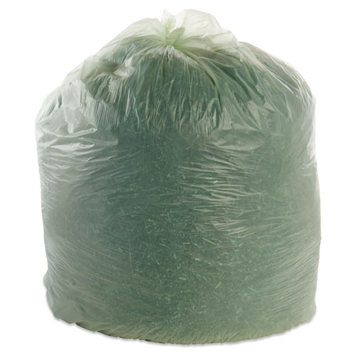 Picture of EcoSafe-6400 Bags, 64 gal, 0.85 mil, 48" x 60", Green, 30/Box