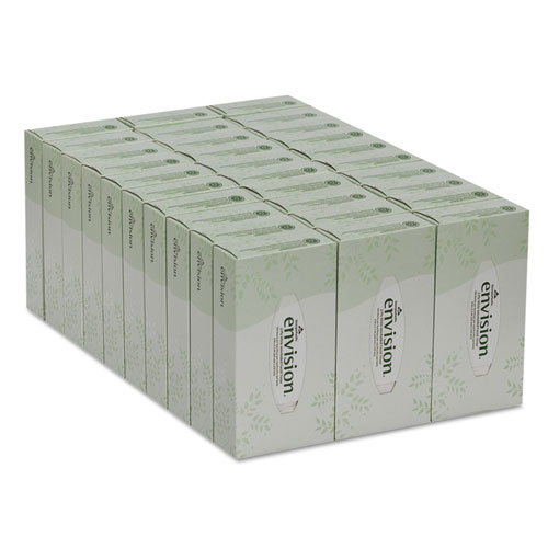 Picture of Facial Tissue, 2-Ply, White, 100 Sheets/Box, 30 Boxes/Carton