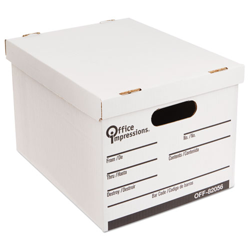 Picture of Medium-Duty Economy Storage Files, Letter/Legal Files, 14" Wide , White, 12/Carton
