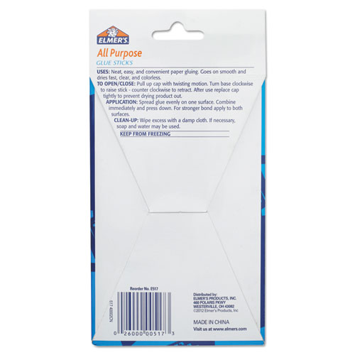 Picture of Disappearing Glue Stick, 0.77 oz, Applies White, Dries Clear, 12/Pack