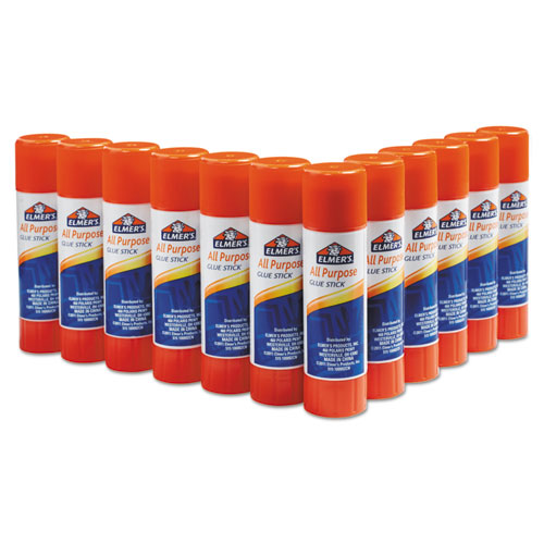 Picture of Disappearing Glue Stick, 0.77 oz, Applies White, Dries Clear, 12/Pack