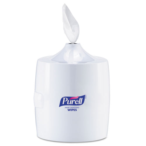 Picture of Hand Sanitizer Wipes Wall Mount Dispenser, 1,200/1,500 Wipe Capacity, 13.3 x 11 x 10.88, White