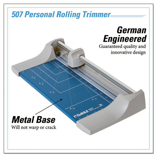 Picture of Rolling/Rotary Paper Trimmer/Cutter, 7 Sheets, 12" Cut Length, Metal Base, 8.25 x 17.38