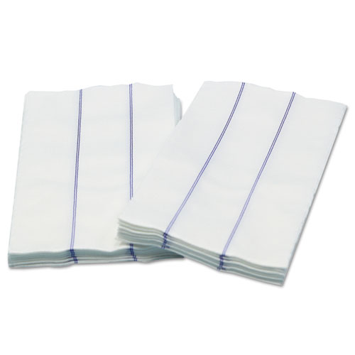 Picture of Tuff-Job Foodservice Towels, 1/4 Fold, 13 x 24, White/Blue, 72/Carton
