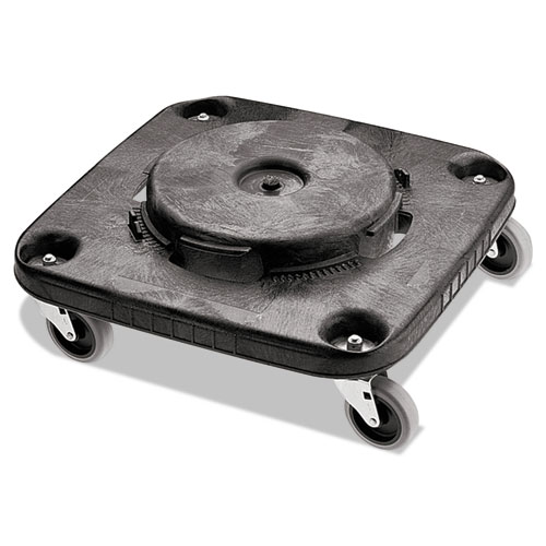 Picture of Brute Container Square Dolly, 300 lb Capacity, 17.25 x 6.25, Black