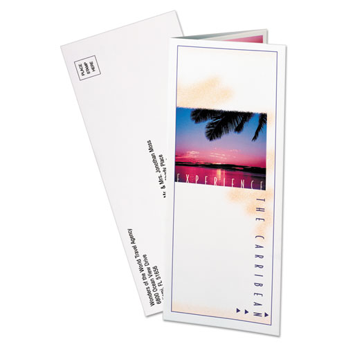 Picture of Tri-Fold Brochures, 92 Bright, 85 lb Text Weight, 8.5 x 11, Matte White, 100/Pack