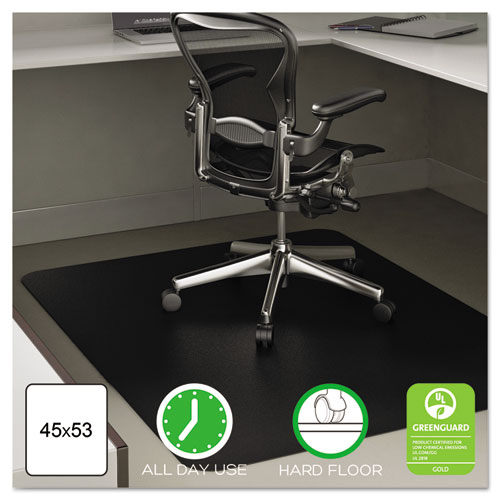 EconoMat+All+Day+Use+Chair+Mat+for+Hard+Floors%2C+Flat+Packed%2C+45+x+53%2C+Black