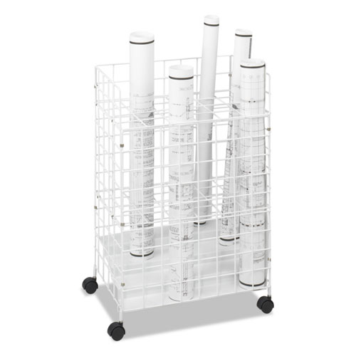 Picture of Wire Roll Files, 24 Compartments, 21w x 14.25d x 31.75h, White