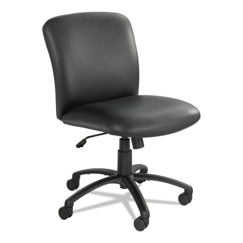 Uber+Big%2Ftall+Series+Mid+Back+Chair%2C+Vinyl%2C+Supports+Up+To+500+Lb%2C+18.5%26quot%3B+To+22.5%26quot%3B+Seat+Height%2C+Black