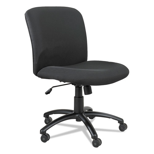 Uber+Big%2Ftall+Series+Mid+Back+Chair%2C+Fabric%2C+Supports+Up+To+500+Lb%2C+18.5%26quot%3B+To+22.5%26quot%3B+Seat+Height%2C+Black