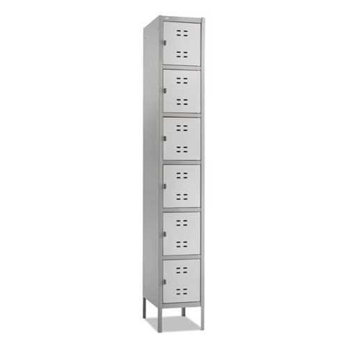 Picture of Box Locker, 12w x 18d x 78h, Two-Tone Gray