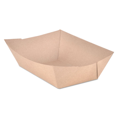 Picture of Eco Food Trays, 3 lb Capacity, Brown Kraft, Paper, 500/Carton