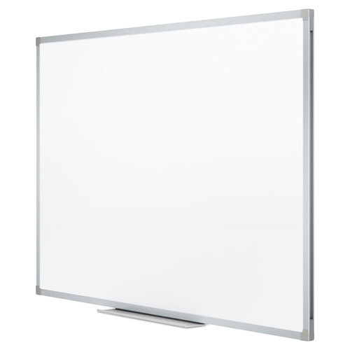 Picture of Dry Erase Board with Aluminum Frame, 72" x 48", White Surface, Satin Aluminum Frame