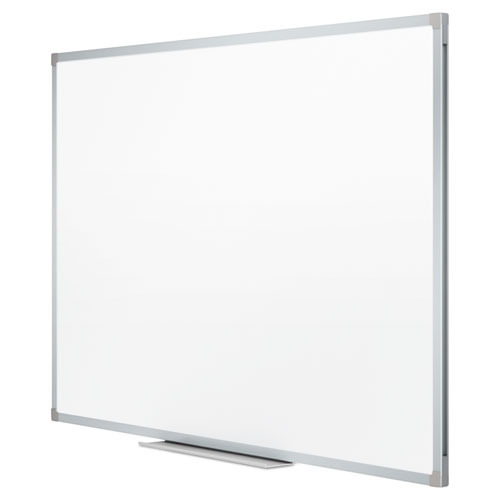 Picture of Dry Erase Board with Aluminum Frame, 36" x 24", White Surface, Satin Aluminum Frame