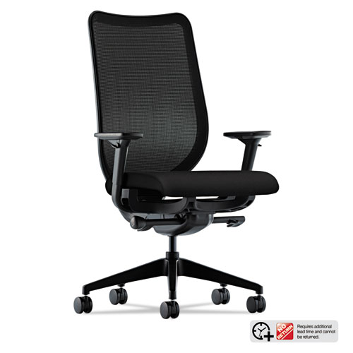 Picture of Nucleus Series Work Chair, ilira-Stretch M4 Back, Supports Up to 300 lb, 17" to 21.5" Seat Height, Black