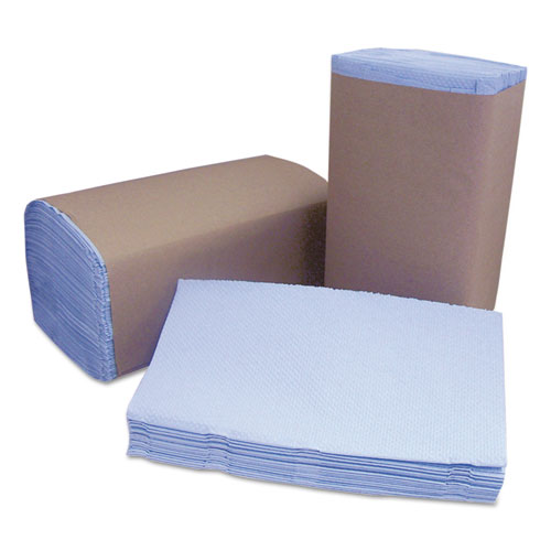 Picture of Tuff-Job Windshield Towels, 2-Ply, 9.25 x 10.25, Blue, 168/Pack, 12 Packs/Carton
