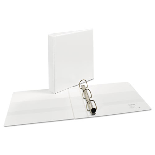 Picture of Heavy-Duty View Binder with DuraHinge and One Touch EZD Rings, 3 Rings, 1.5" Capacity, 11 x 8.5, White