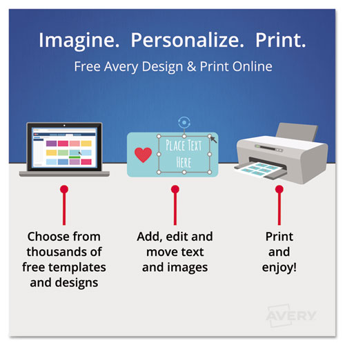 Picture of Print and Apply Index Maker Clear Label Dividers, Copiers, 5-Tab, 11 x 8.5, White, 5 Sets