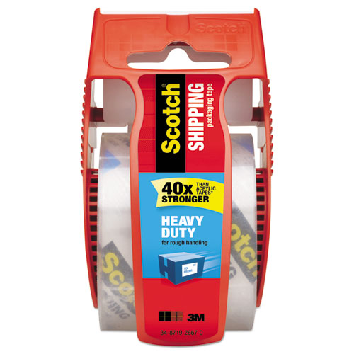 Picture of 3850 Heavy-Duty Packaging Tape in Sure Start Disp. 1.88" x 800", Clear