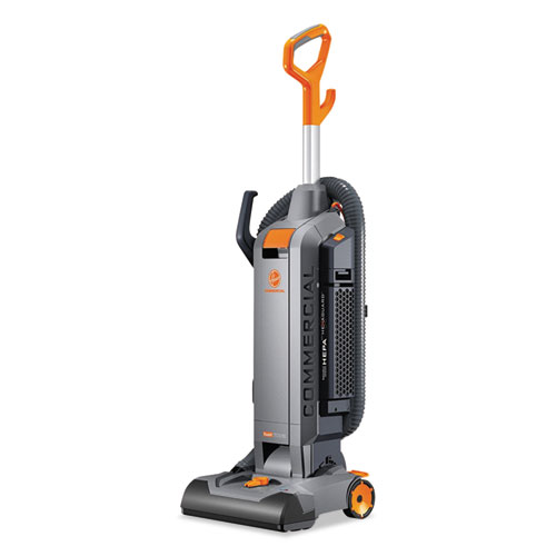 Picture of HushTone Vacuum Cleaner with Intellibelt, 13" Cleaning Path, Gray/Orange