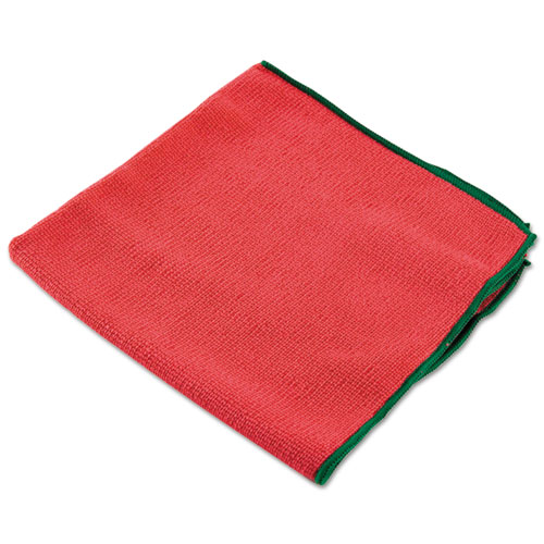 Picture of Microfiber Cloths, Reusable, 15.75 x 15.75, Red, 6/Pack, 4 Packs/Carton