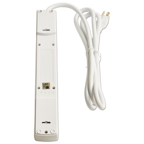 Picture of Surge Protector, 6 AC Outlets/2 USB Ports, 6 ft Cord, 1,080 J, White