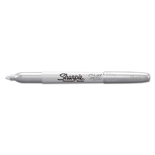 Picture of Metallic Fine Point Permanent Marker Value Pack, Fine Bullet Tip, Metallic Silver, 36/Pack