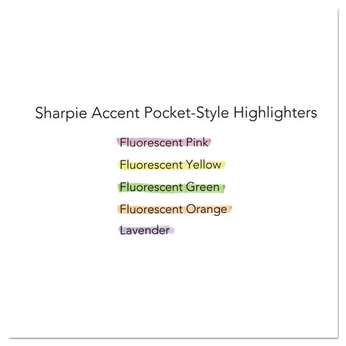 Picture of Pocket Style Highlighter Value Pack, Yellow Ink, Chisel Tip, Yellow Barrel, 36/Pack