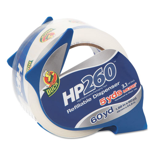 HP260+Packaging+Tape+With+Dispenser%2C+3%26quot%3B+Core%2C+1.88%26quot%3B+X+60+Yds%2C+Clear