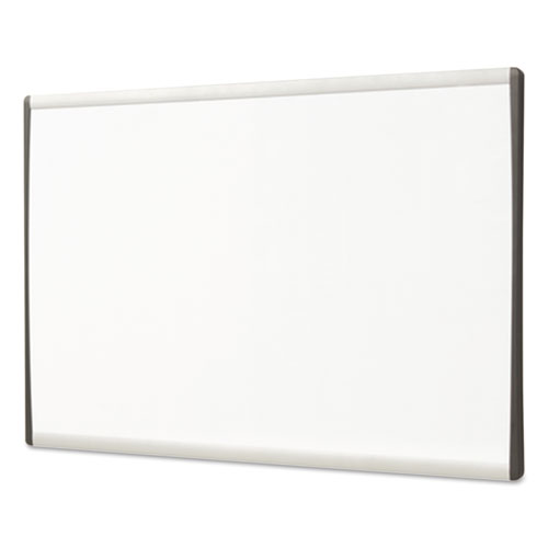 Picture of ARC Frame Cubicle Board, Magnetic Dry Erase, 14" x 11", White Surface, Satin Aluminum Frame