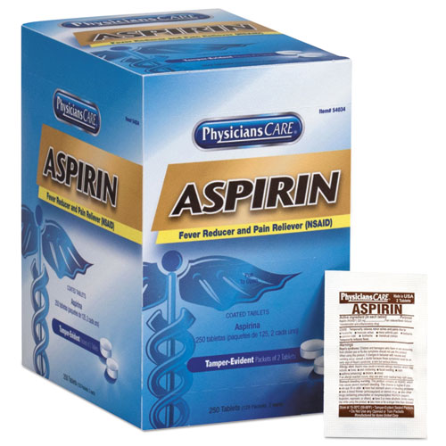 Picture of Aspirin Tablets, 250/Box