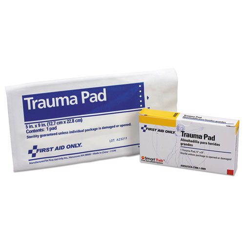 Picture of 10 Person ANSI Class A Refill, 5 x 9" Trauma Pad