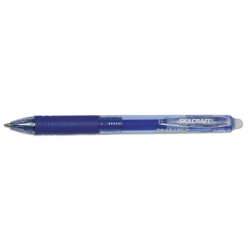 7520016580691%2C+SKILCRAFT+Erasable+Re-Write+Gel+Pen%2C+Retractable%2C+Medium+0.7+mm%2C+Blue+Ink%2C+Translucent+Blue+Barrel%2C+Dozen