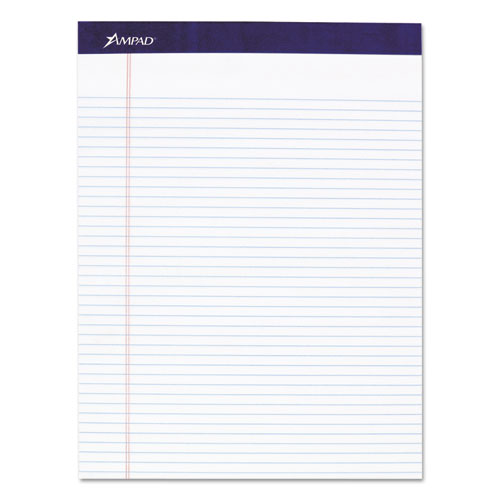 Picture of Legal Ruled Pads, Narrow Rule, 50 White 8.5 x 11.75 Sheets, 4/Pack