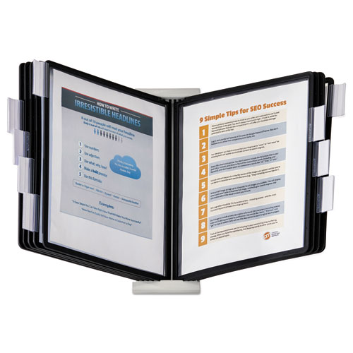 Picture of InstaView Expandable Desktop Reference System, 10 Panels, Black Borders