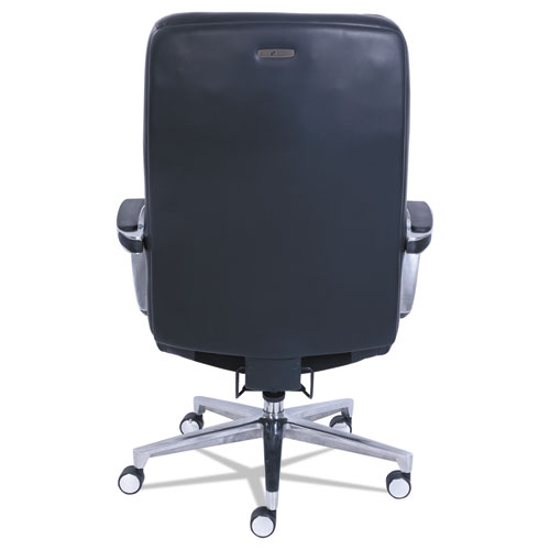 Picture of Commercial 2000 Big/Tall Executive Chair, Lumbar, Supports 400 lb, 20.25" to 23.25" Seat Height, Black Seat/Back, Silver Base