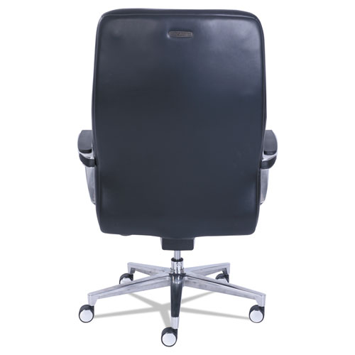 Picture of Commercial 2000 Big/Tall Executive Chair, Supports Up to 400 lb, 20.5" to 23.5" Seat Height, Black Seat/Back, Silver Base