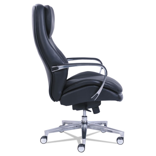 Picture of Commercial 2000 High-Back Executive Chair, Supports Up to 300 lb, 20.25" to 23.25" Seat Height, Black Seat/Back, Silver Base