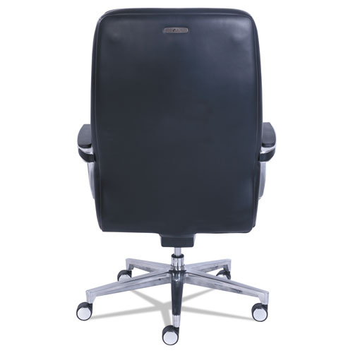 Picture of Commercial 2000 High-Back Executive Chair, Supports Up to 300 lb, 20.25" to 23.25" Seat Height, Black Seat/Back, Silver Base