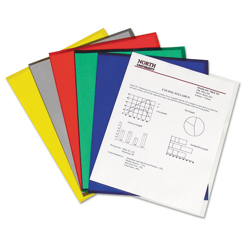 Picture of Antimicrobial Protected Poly Project Folders, Letter Size, Clear, 25/Box